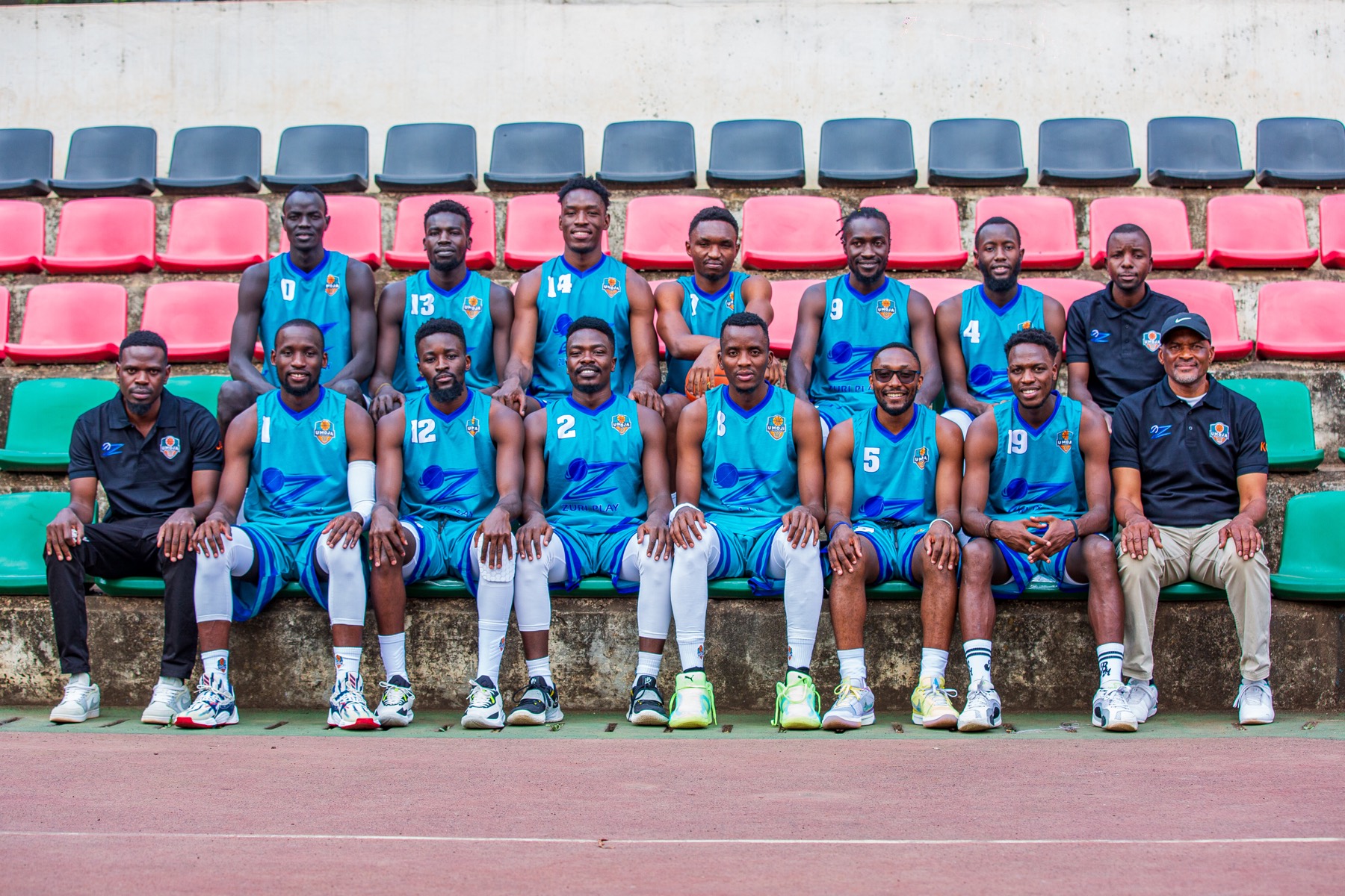 Umoja Basketball men's team group photo