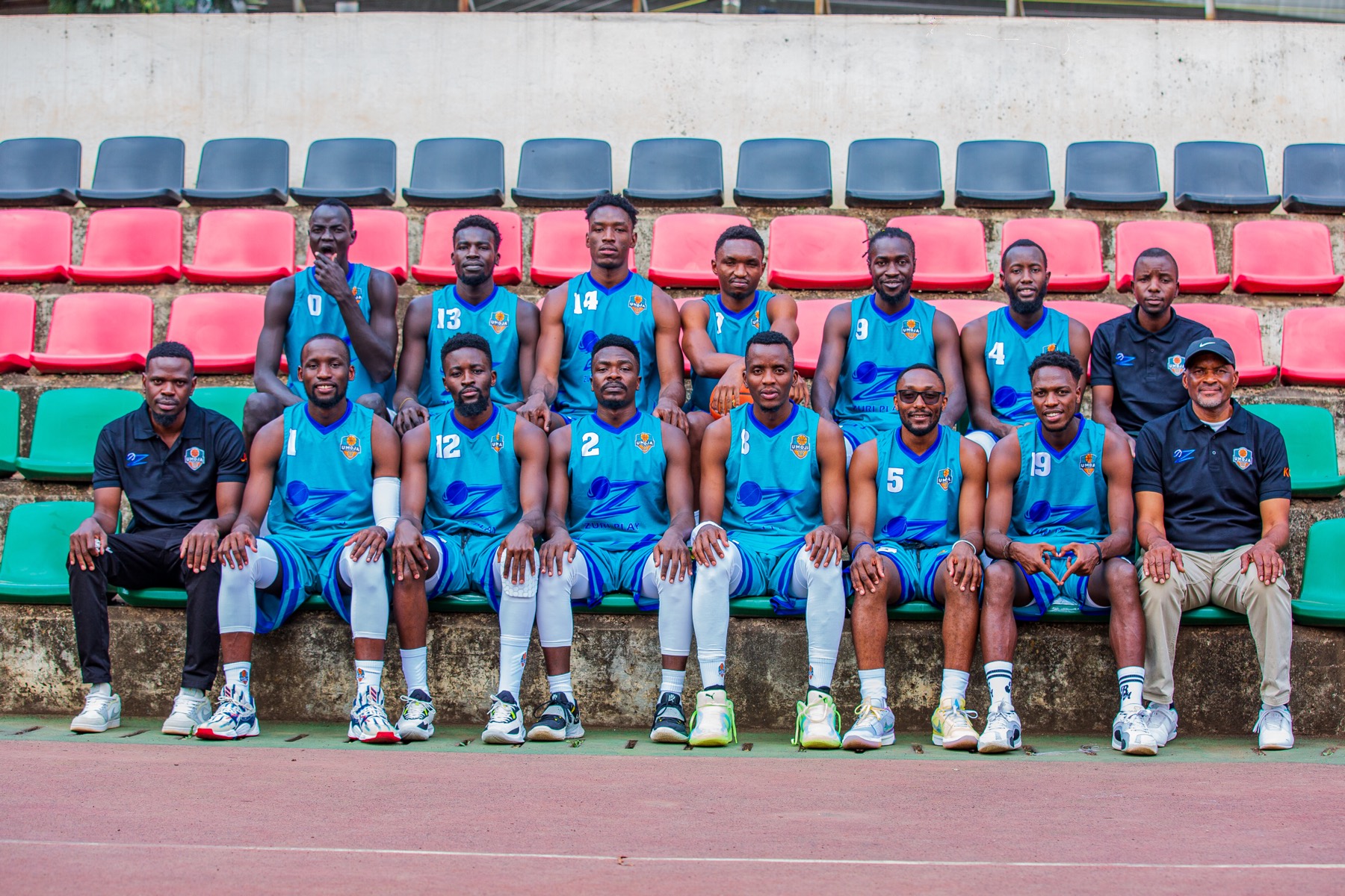 Umoja Basketball alternate team portrait